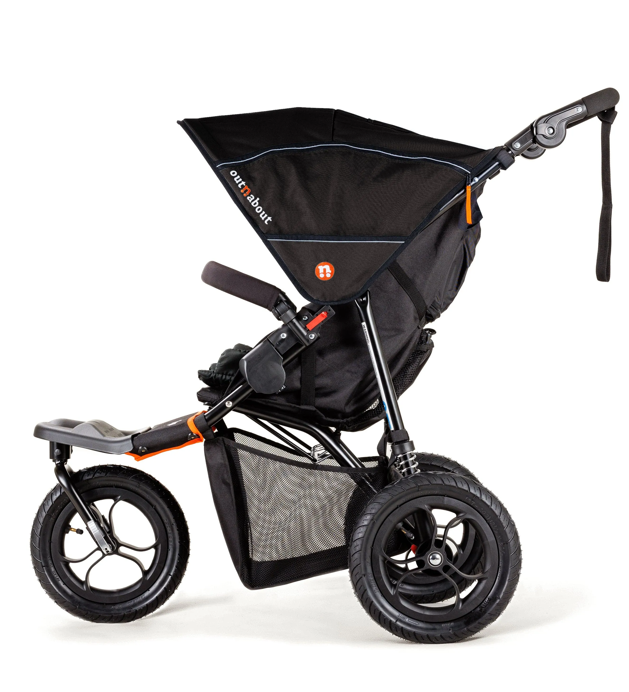 Out n About Nipper V5 Single Pushchair with Footmuff - Summit Black