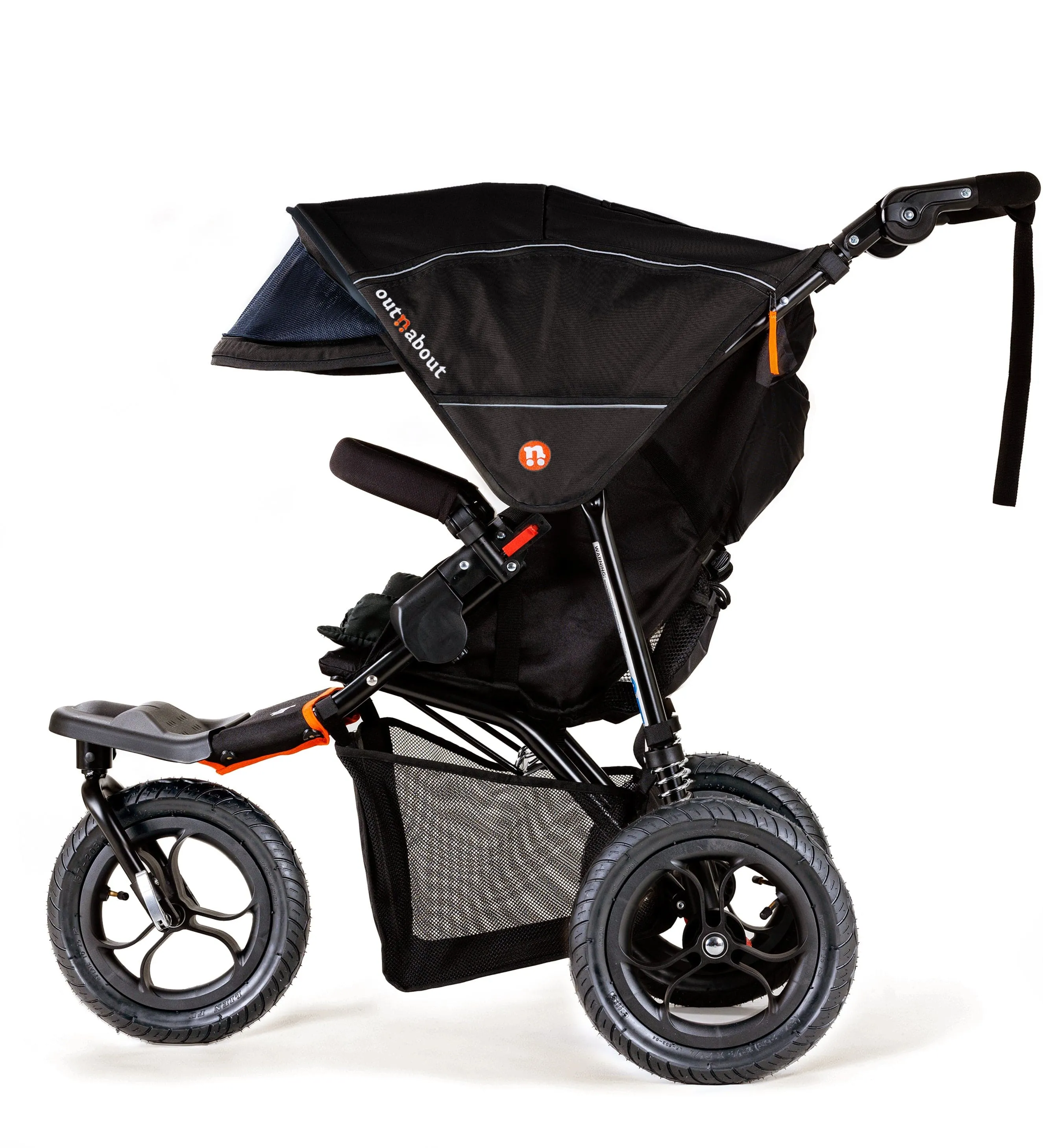 Out n About Nipper V5 Single Pushchair with Footmuff - Summit Black