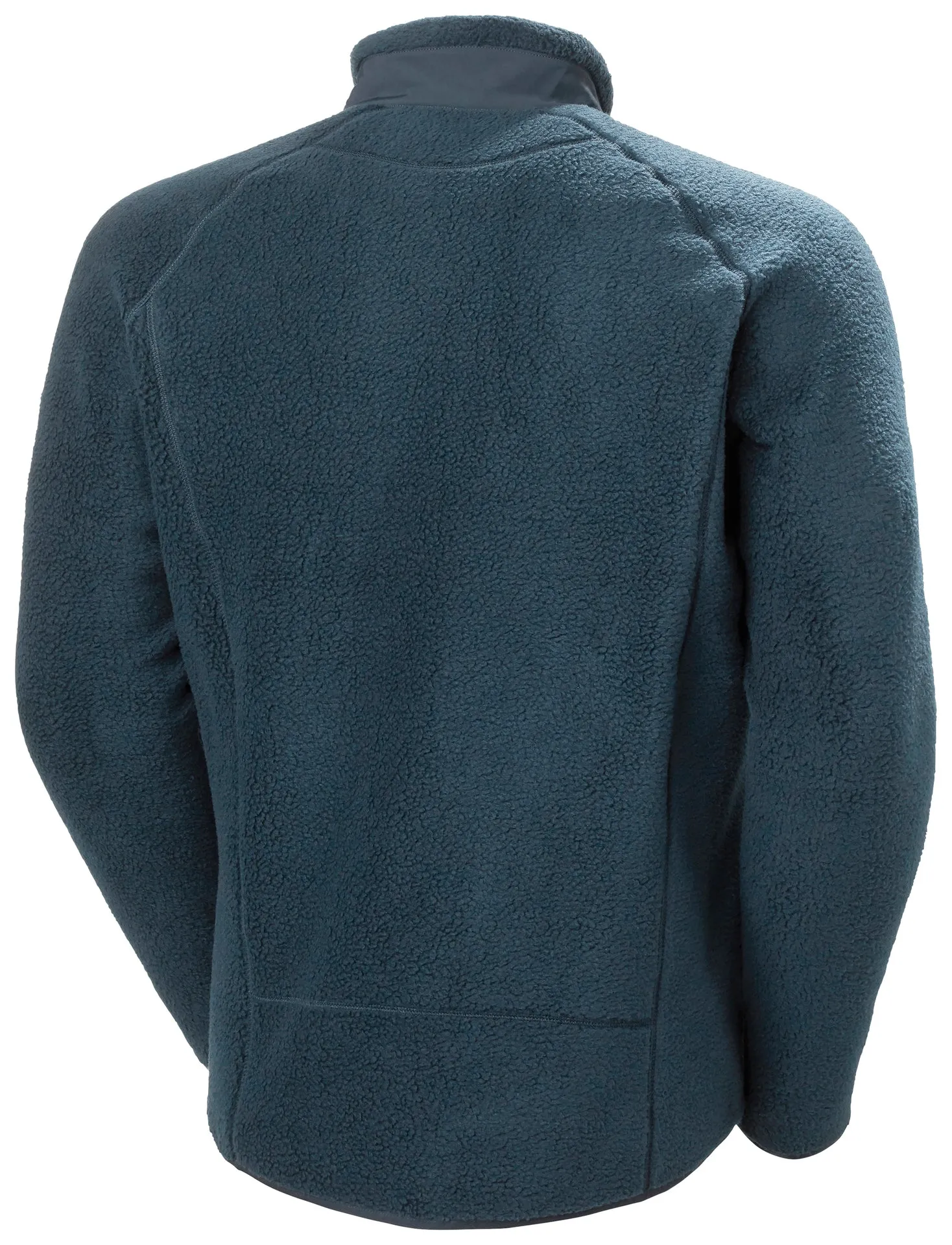 PANORAMA PILE BLOCK JACKET - NAVY