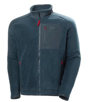 PANORAMA PILE BLOCK JACKET - NAVY