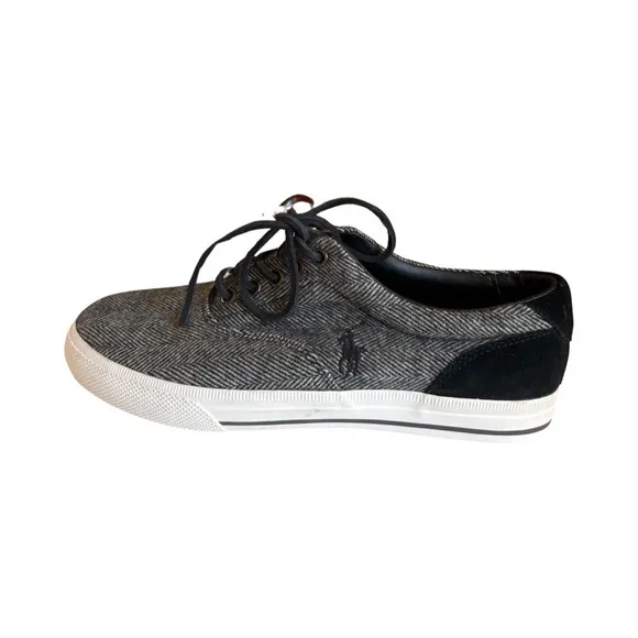 POLO RALPH LAUREN VAUGHN SNEAKERS WOOL HERRINGBONE