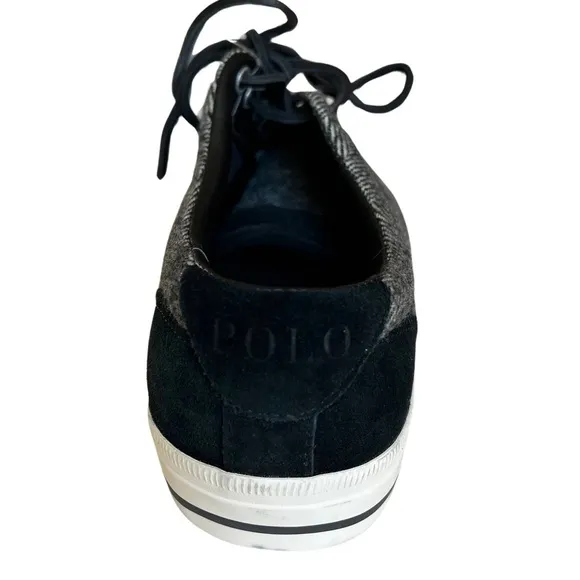 POLO RALPH LAUREN VAUGHN SNEAKERS WOOL HERRINGBONE