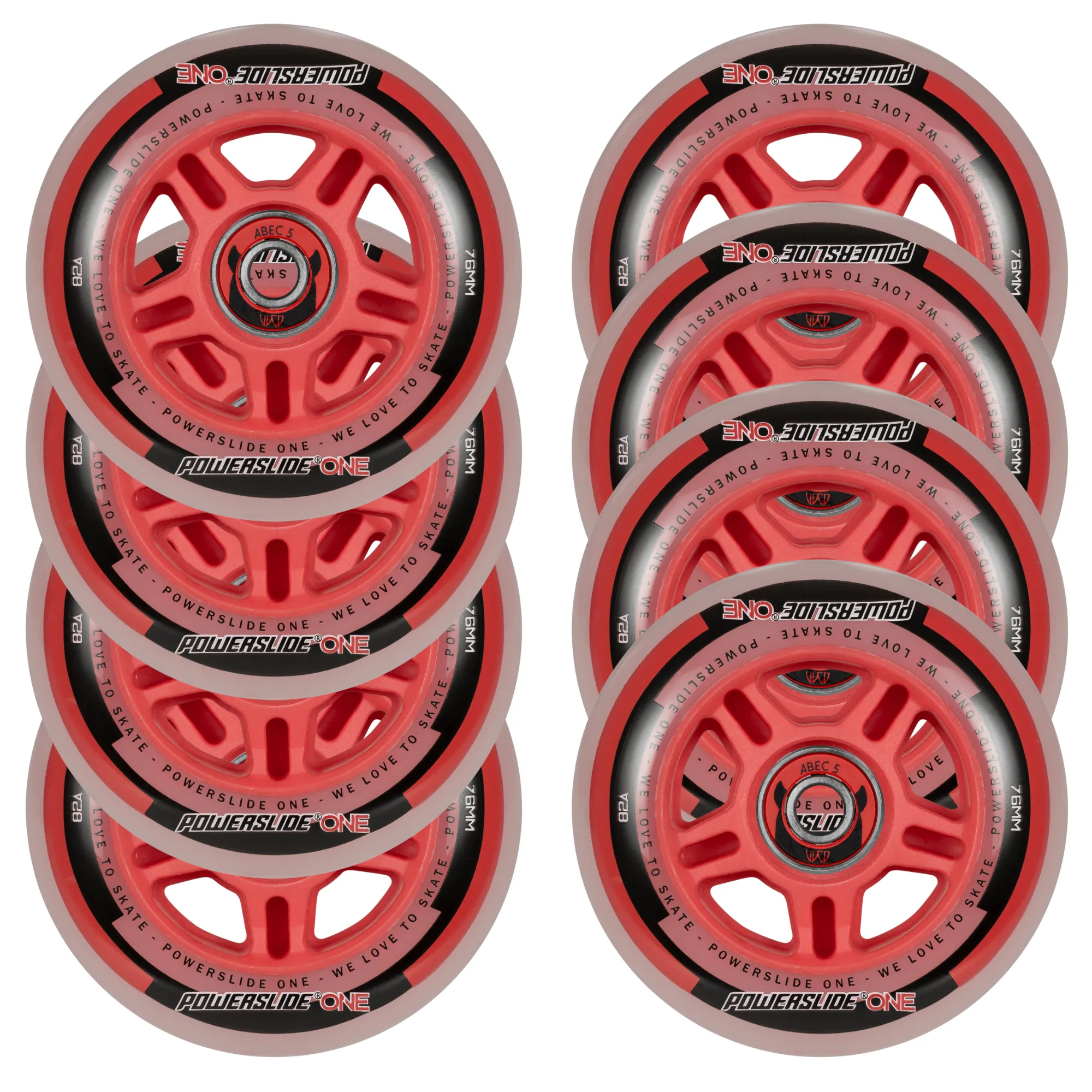 Powerslide One Wheels and Bearings Pack 82A 8pk