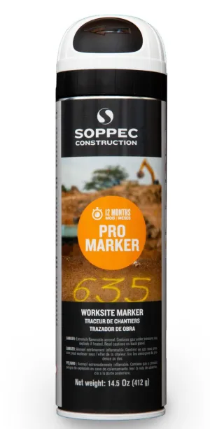 PRO MARKER NON FLUORESCENT WORKSITE MARKING PAINT - WHITE