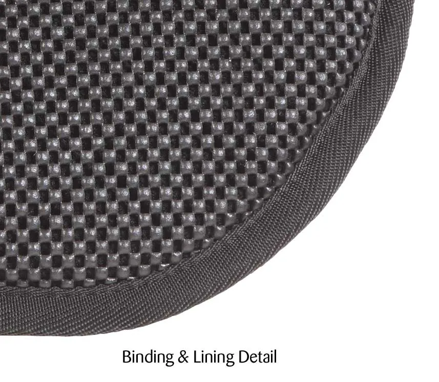 Quilted Half Pad with Insert Black