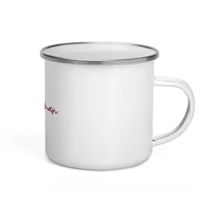 "Lake Norman- BURGUNDY" Enamel Mug