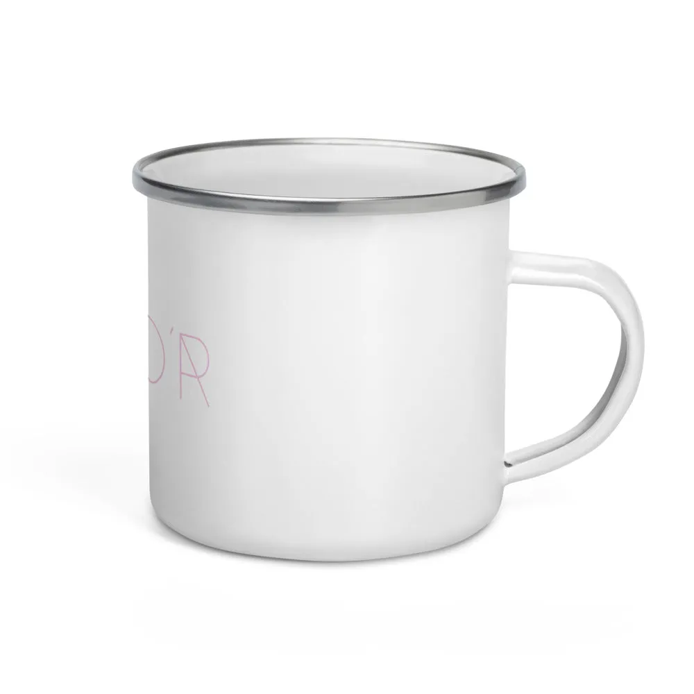 "Nomad'r- Pink" Enamel Mug