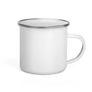 "Salty Air- Aqua" Enamel Mug