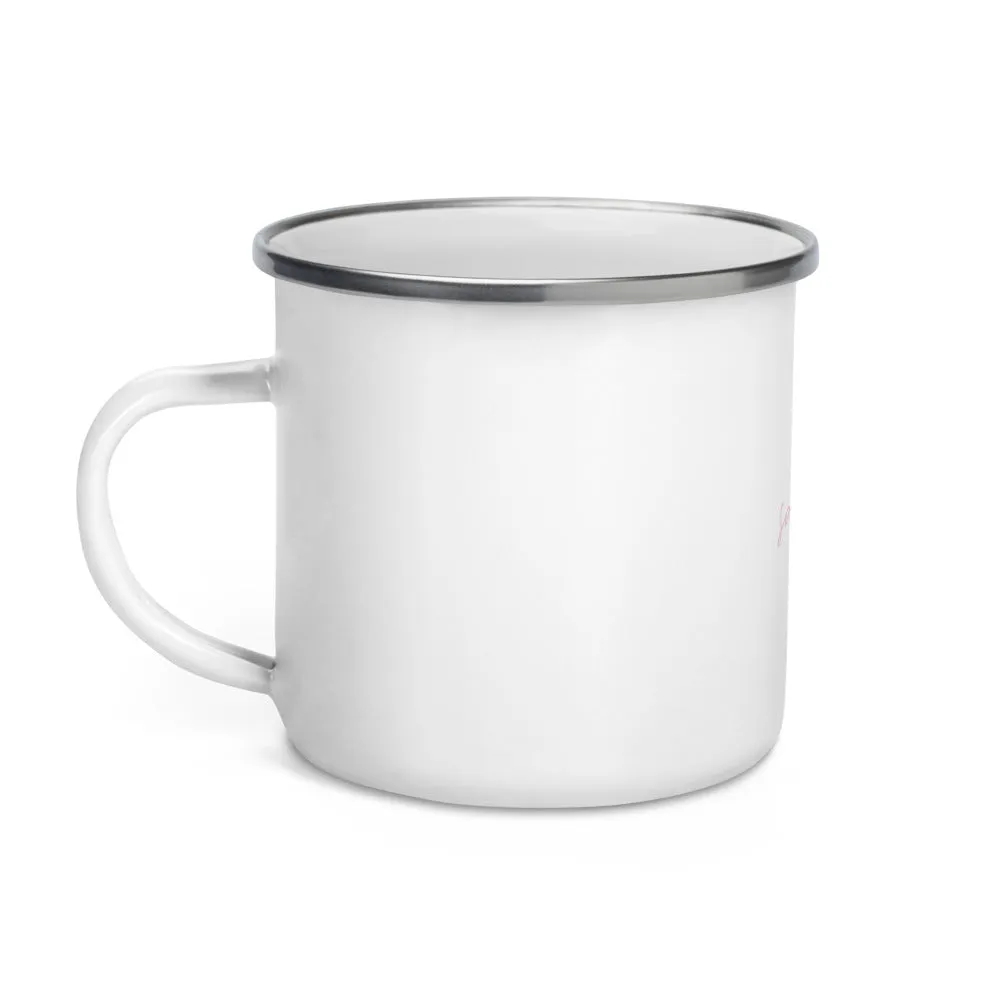 "Salty Air- Pink" Enamel Mug