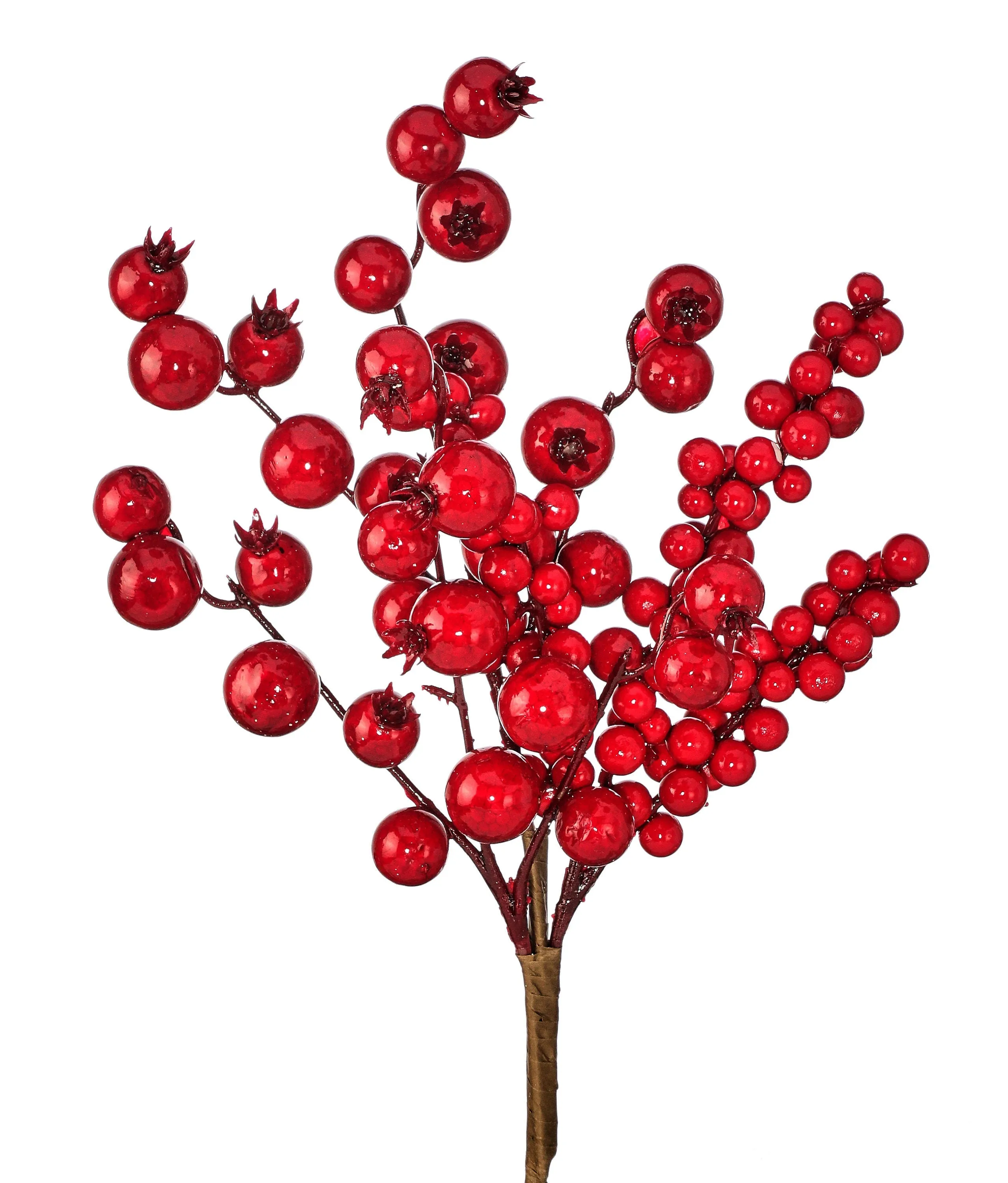 Red Mixed Berry & Crabapple Spray ~ Weatherproof ~ 15”