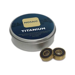 Rodamientos Skate Mosaic Titanium Gold Black