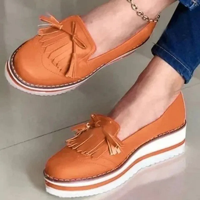 Round Toe Casual College Style Women's Single Shoes
