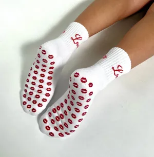 RUBY RED PILATES SOCKS