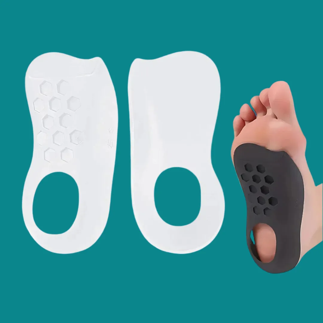 Shoe Inserts for Flat Feet & Plantar Fasciitis | Arch Support Insoles for Comfort & Pain Relief
