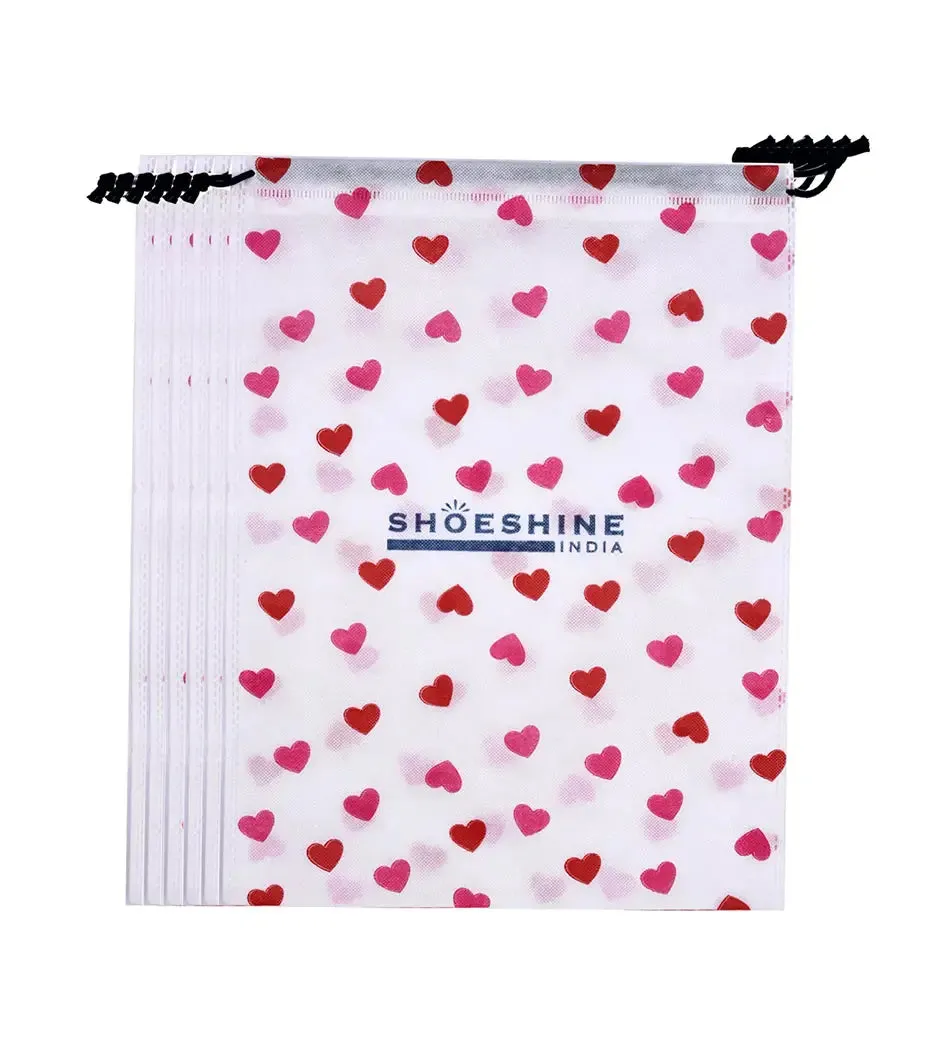 SHOESHINE Shoe Bag (Pack of 12) Shoe Storage bag for home & travel - Beige