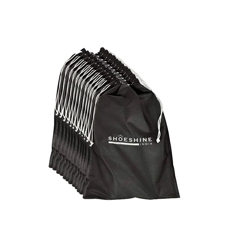 SHOESHINE Shoe Bag (Pack of 12) Shoe Storage bag for home & travel - Beige