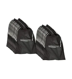 SHOESHINE Shoe Bag (Pack of 18) Shoe Storage bag for home & travel - Black
