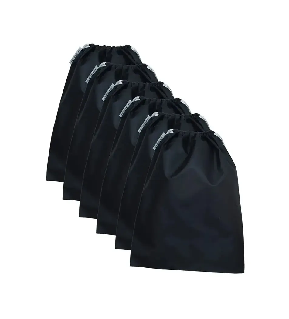 SHOESHINE Shoe Bag (Pack of 6) Water Resistant and Dust Proof Shoe Storage Bag - Navy Blue