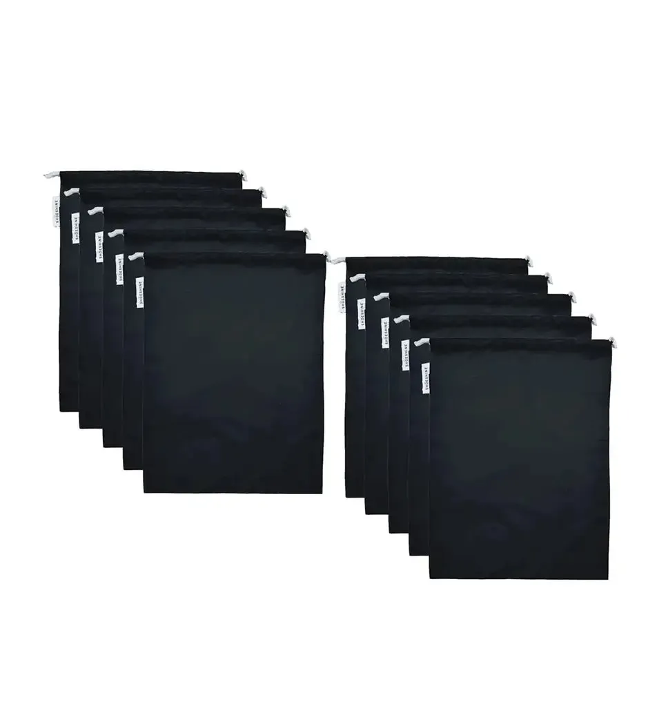 SHOESHINE Shoe Bag (Pack of 6) Water Resistant and Dust Proof Shoe Storage Bag - Navy Blue