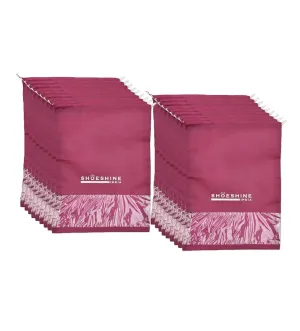 SHOESHINE Shoe Bags (Pack of 18) Travel Shoe Pouch - Pink