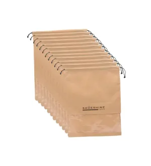 SHOESHINE Shoe Bags (Pack of 6) Travel Shoe Pouch - Beige
