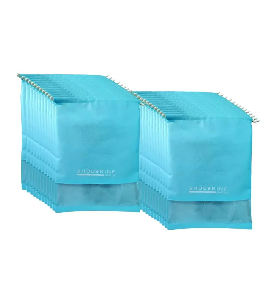 SHOESHINE Shoe Bags (Pack of 6) Travel Shoe Pouch - Beige