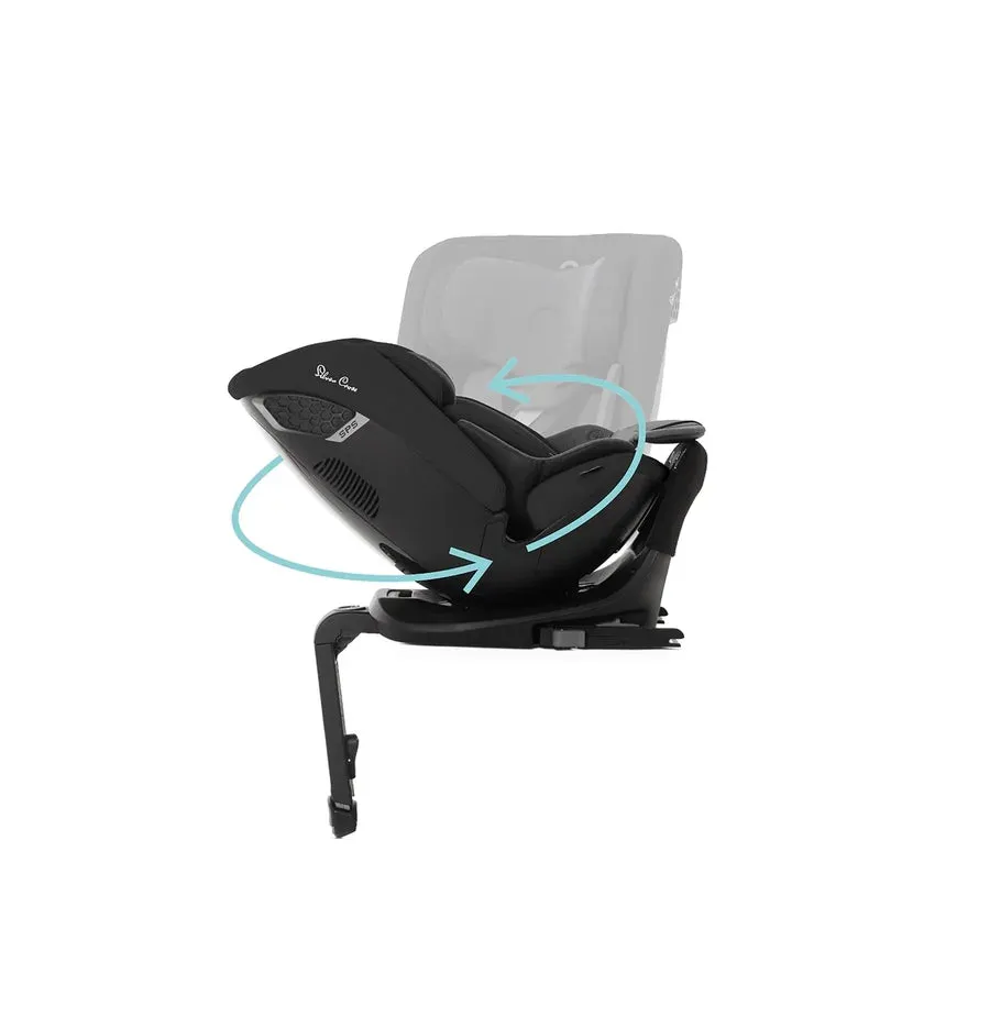 Silver Cross Wave 3 Single to Double Travel System with Dream Car Seat and Motion 2 360 Car Seat - Onyx