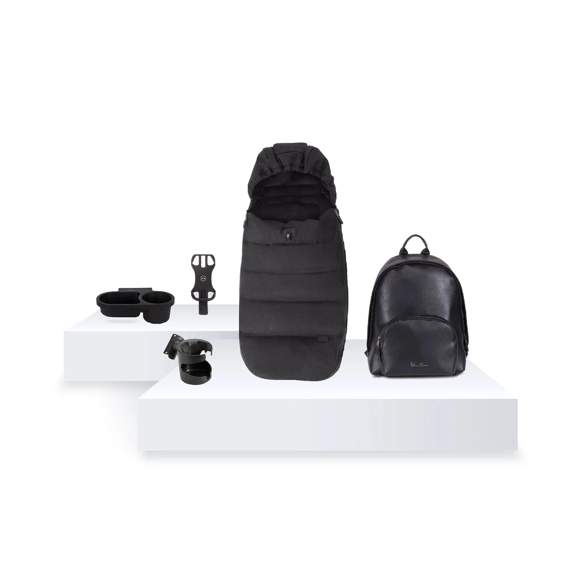 Silver Cross Wave 3 Single to Double Travel System with Dream Car Seat and Motion 2 360 Car Seat - Onyx