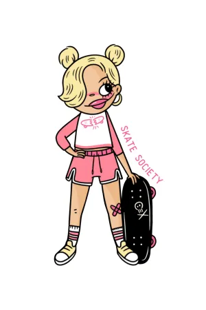 Skate Society Sticker - Skateboarder