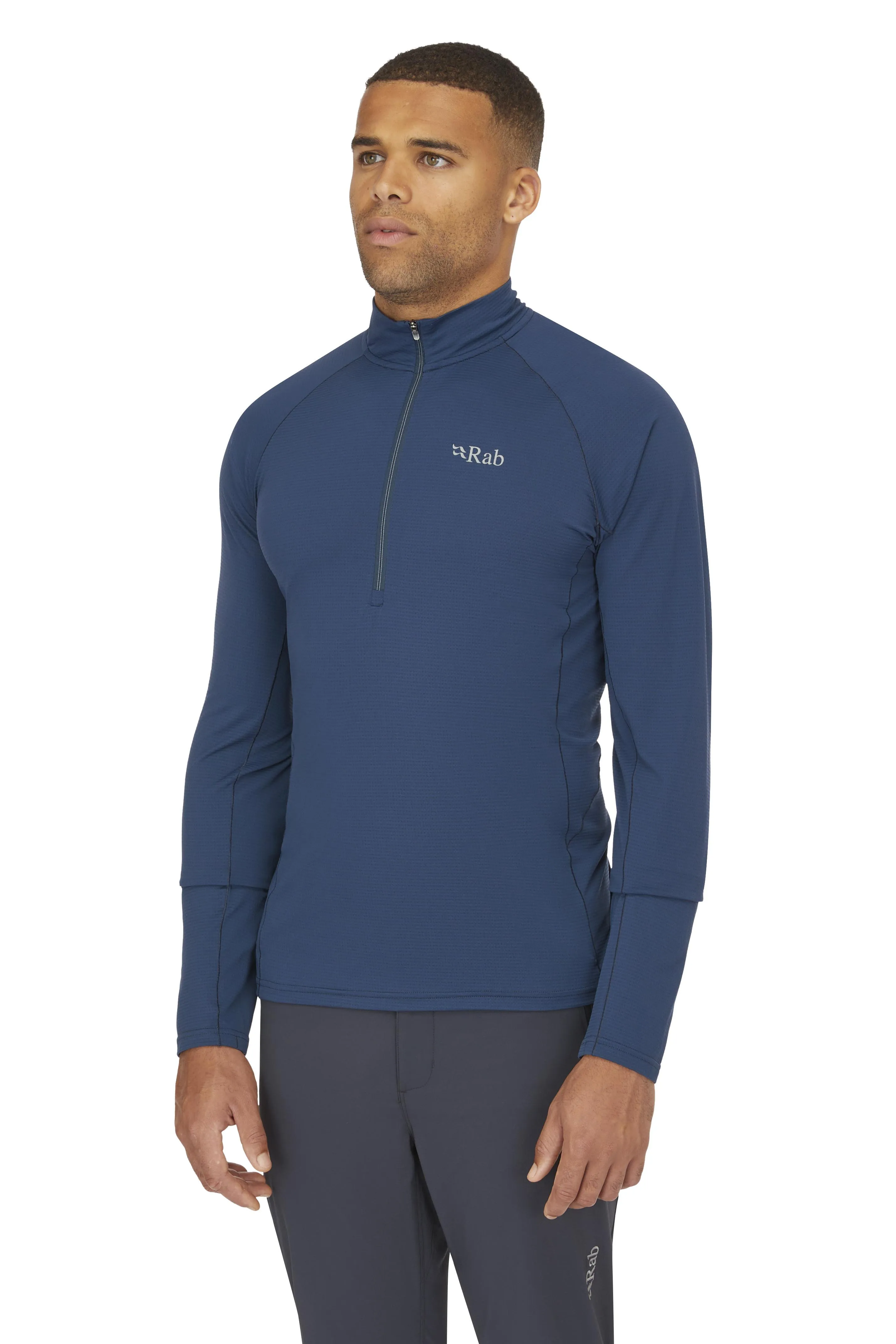 SONIC LS ZIP BASELAYER - TEMPEST BLUE