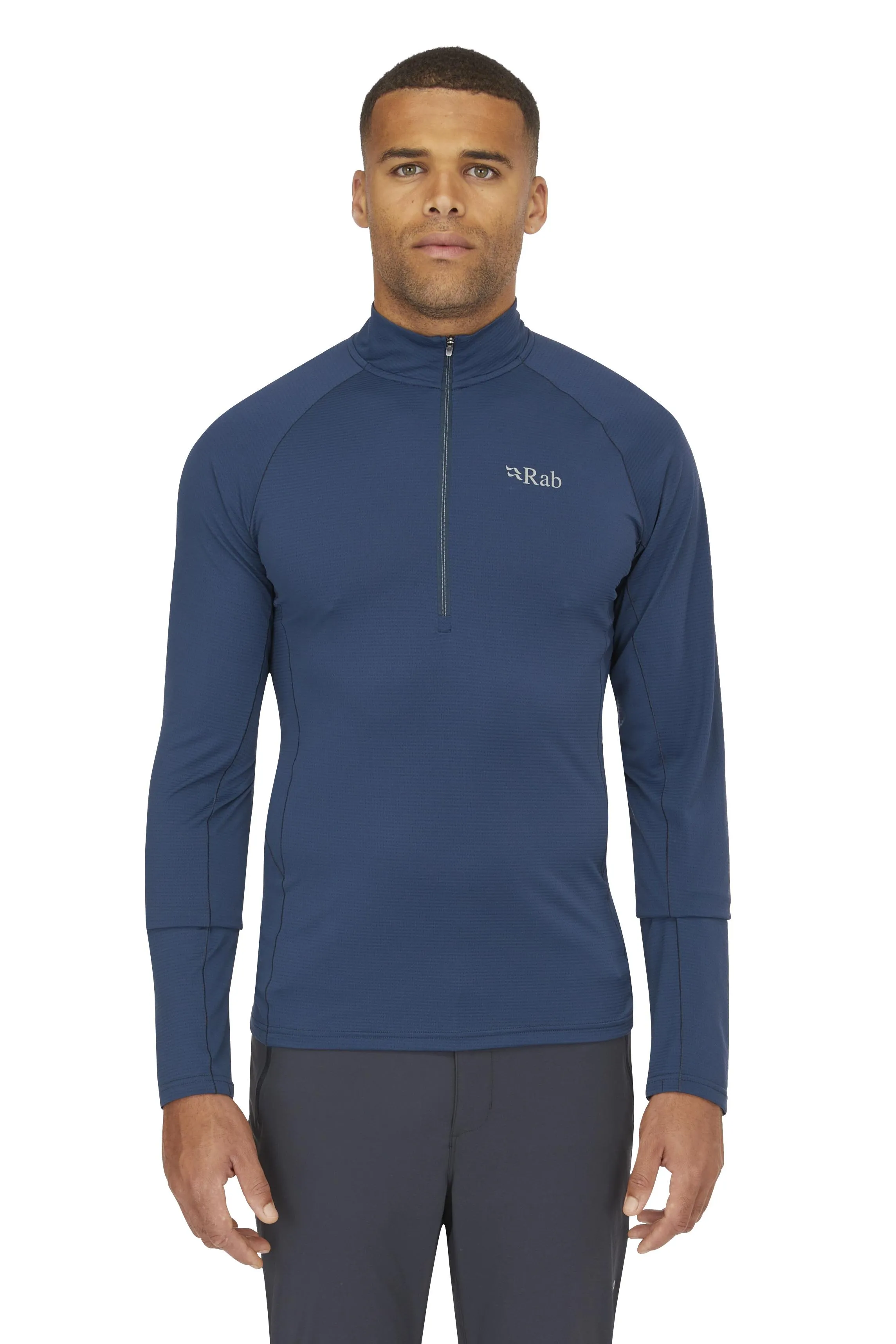 SONIC LS ZIP BASELAYER - TEMPEST BLUE