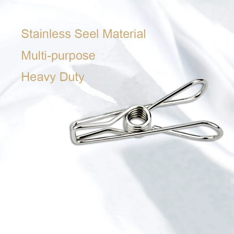 Stainless steel non-marking strong fixed clothespin