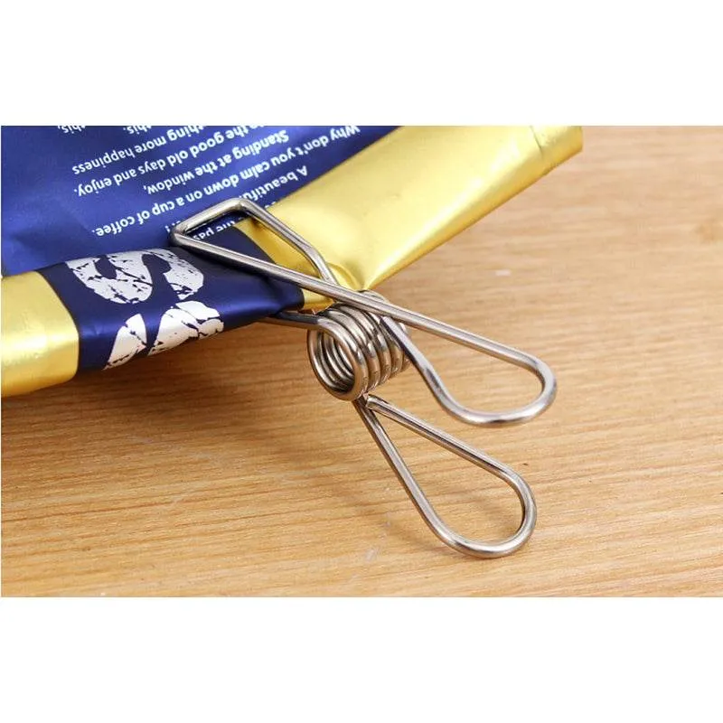 Stainless steel non-marking strong fixed clothespin