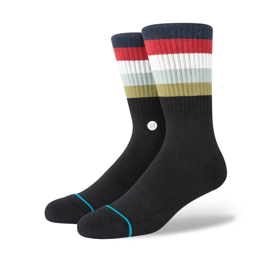 STANCE MALIBOO CREW SOCKS - BLACK FADE
