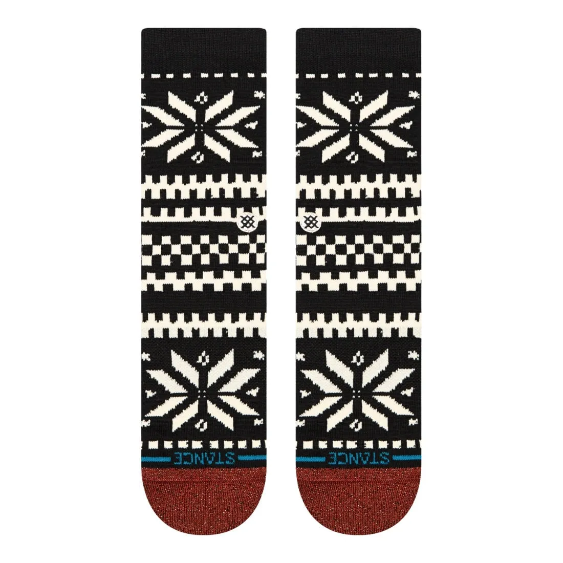 Stance Womens Flake Crew Socks - Black