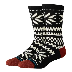 Stance Womens Flake Crew Socks - Black