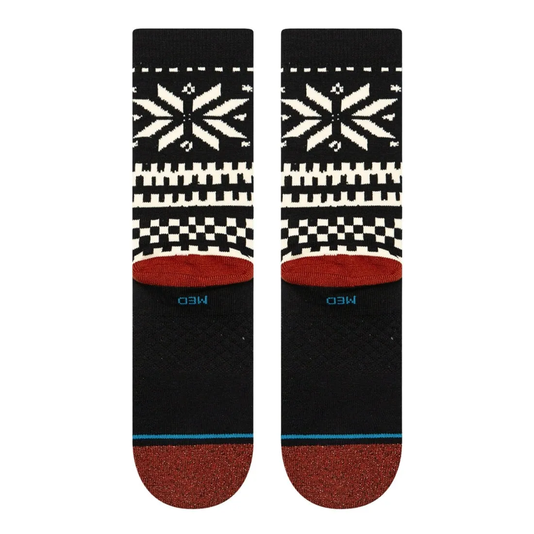 Stance Womens Flake Crew Socks - Black