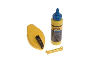 Stanley Chalk Line 30m Blue Chalk & Line Level