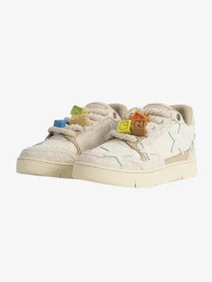 StarryGlide Applique Embroidery Star Skate Shoes