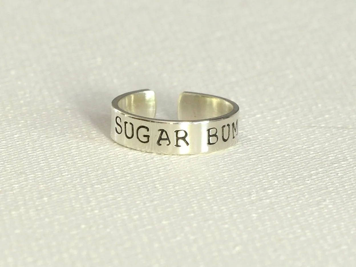 Sugar Bum Sterling Silver Toe Ring