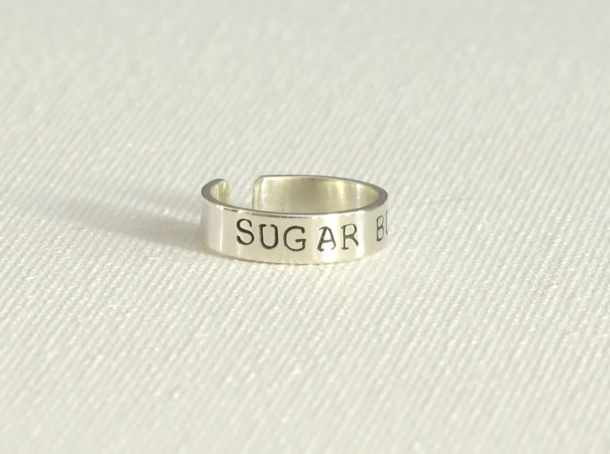 Sugar Bum Sterling Silver Toe Ring