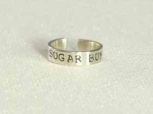 Sugar Bum Sterling Silver Toe Ring