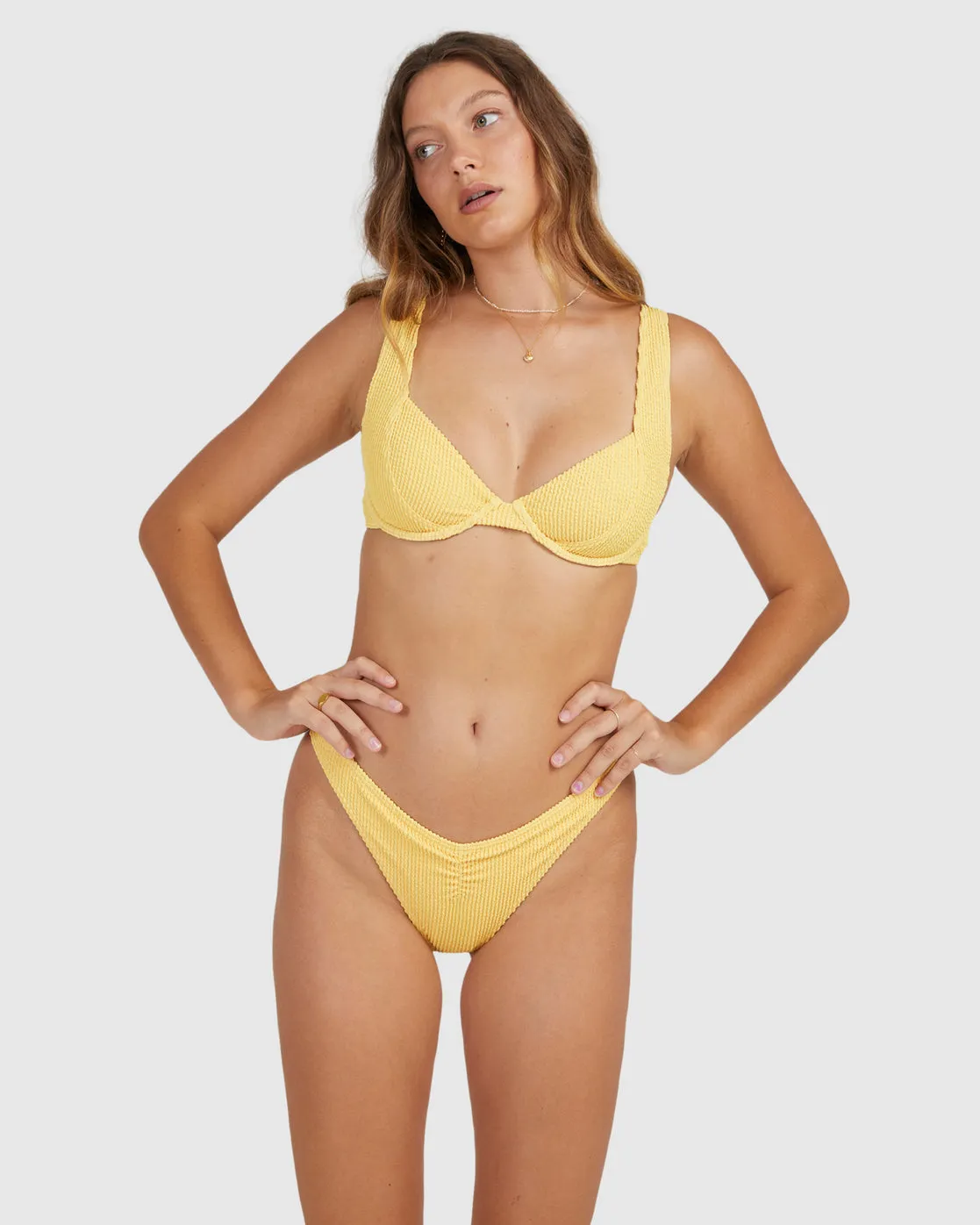 Summer High Gathered Hike Bikini Bottom