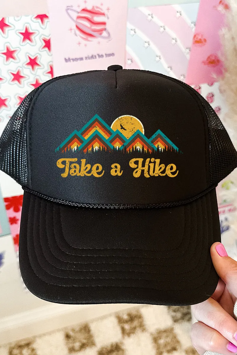Take A Hike Black Foam Front Trucker Hat