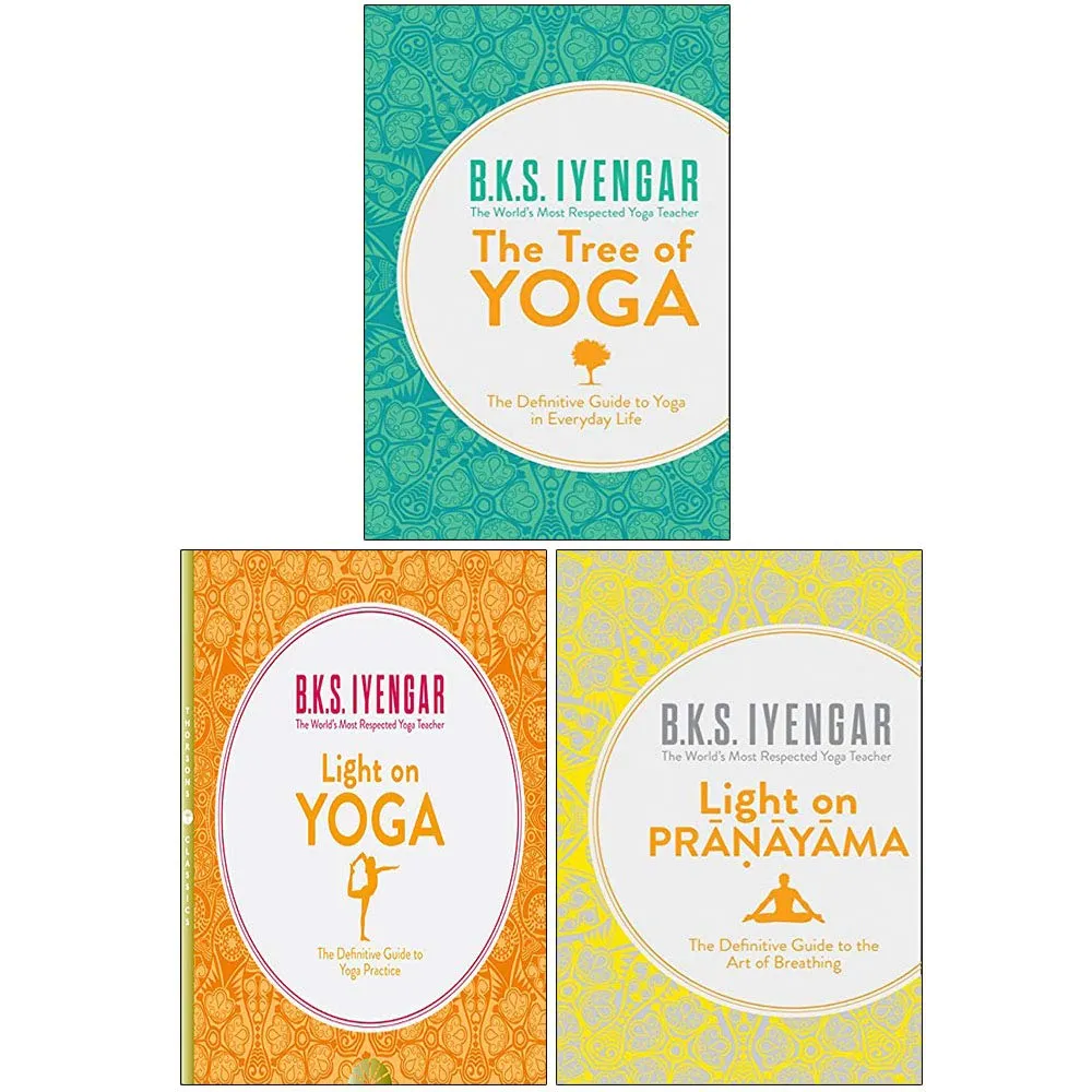 The Tree of Yoga, Light on Yoga, Light on Pranayama 3 Books Collection Set By B. K. S. Iyengar