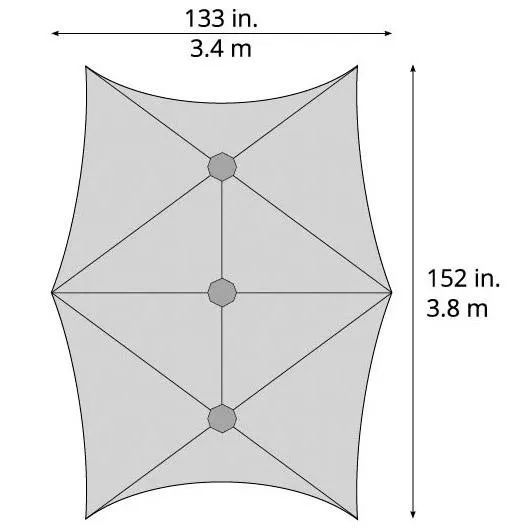 TRANQUILITY 4 WING 3 POINT TARP/SHELTER - RRP€140 - OFFER PRICE €90