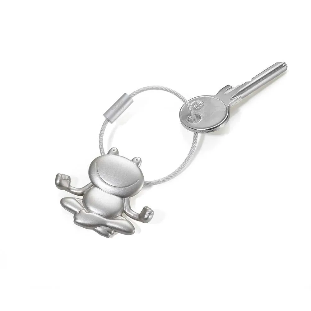 TROIKA Keyring with Yoga Frog OHMM