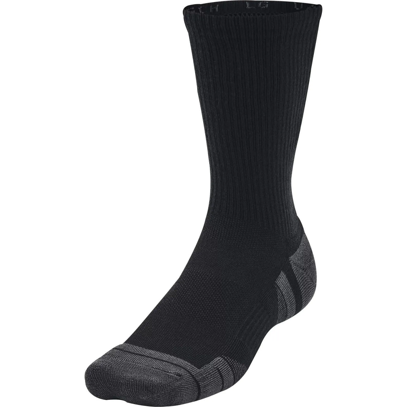 Under Armour Performance Tech (3 Pack) Crew Socks - Black