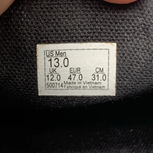 Vans Pro Slip-On Black Skate Shoes Men's Sz 13