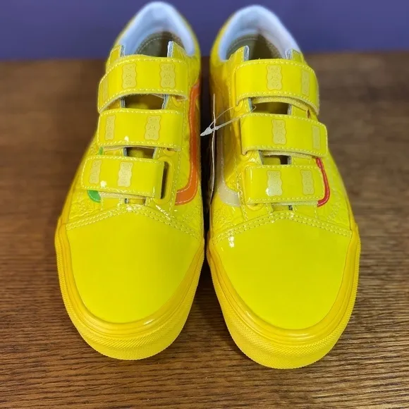 Vans x Haribo Old Skool V Checkerboard Skate Shoe Mens 6.5 Womens 8 Yellow NEW